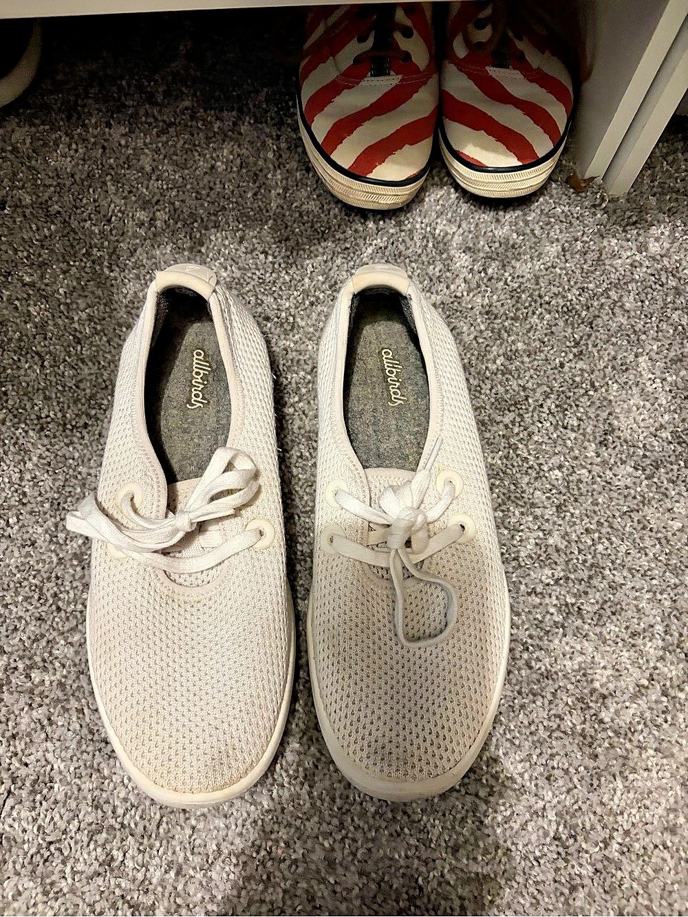 Allbirds Women's Tree Runners White Knit Sneakers - Size 7